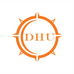 DHU letter design. DHU letter technology logo design on a white background. DHU Monogram logo design for entrepreneurs and businesses.