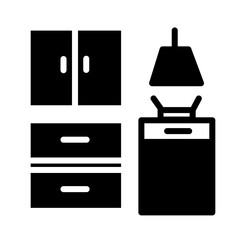 Kitchen Set Tool Glyph Icon