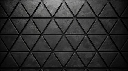 Fototapeta premium Black white dark gray abstract background. Geometric pattern shape. Line triangle polygon angle.
