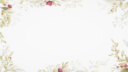 White Cream floral engagement invitation Digital Banner - Flower Invitation Banner - Wedding Flower background - Save the date background