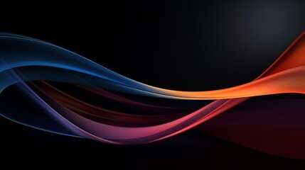 Modern abstract motion banner on dark background