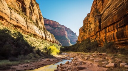 colorful landscape from zion national park