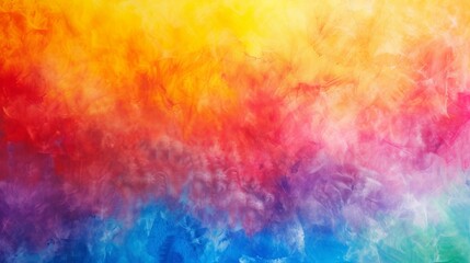 A vibrant tie-dye texture background with a burst of rainbow colors, symbolizing freedom and creativity.