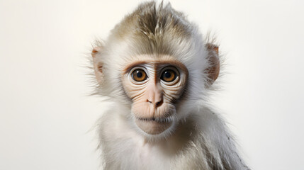 Obraz premium Monkey on white background