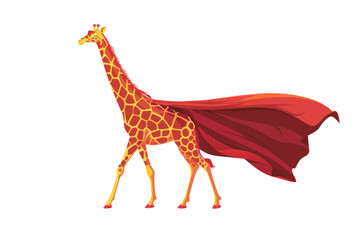 giraffe emphasizing its long neck and the ability to reach great heights.