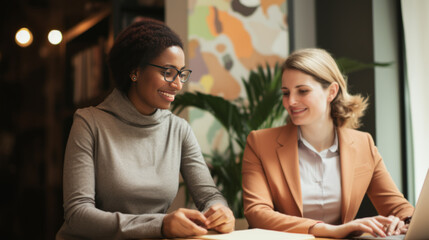 Businesspeople Having Meeting in Office