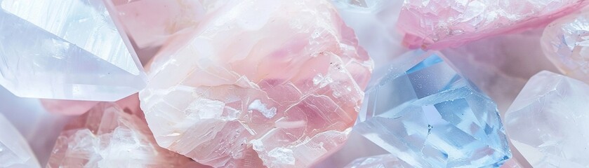 Rose quartz and serenity themed background peaceful soothing palette - obrazy, fototapety, plakaty