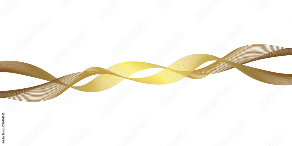 Poster abstract background with golden and white stripes line. abstract white vector wave background.
