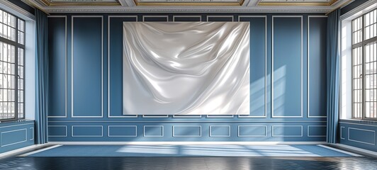 window with curtains HD 8K wallpaper Stock Photographic Image
