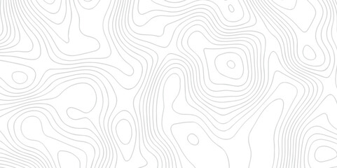 Vector seamless topographic map background. Topographic map lines contour background. Modern design with White background topographic wave curve pattern design. - obrazy, fototapety, plakaty