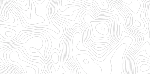 Türaufkleber Vector seamless topographic map background. Topographic map lines contour background. Modern design with White background topographic wave curve pattern design. © Alibuss