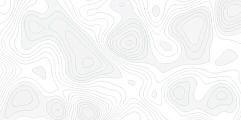 Vector seamless topographic map background. Topographic map lines contour background. Modern design with White background topographic wave curve pattern design.