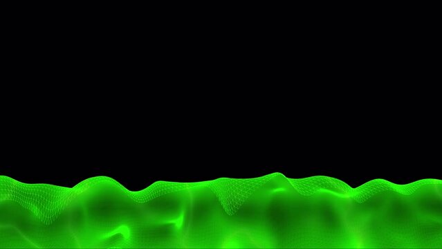 A high-tech animated lower third, with a green hue and an embedded Alpha channel to use as a banner and overlay your info texts over your technology-related videos!