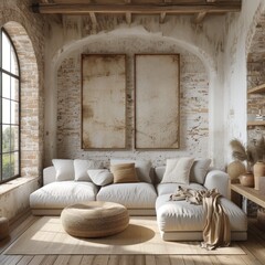 Classy house - living room and original postminimalism interior