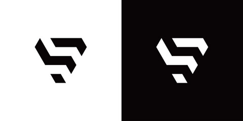 leter S logo - obrazy, fototapety, plakaty