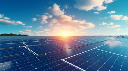 New generation energy system, photovoltaic background