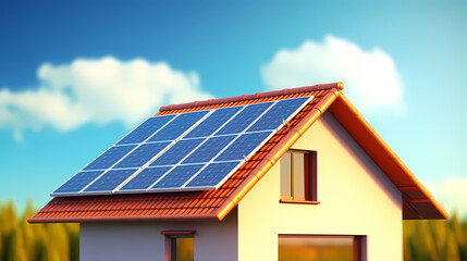 Naklejka premium New generation energy system, photovoltaic background