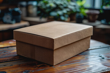 Cardboard Mailer Box Mockup for Branding,custom and personalized package design,Branding Mailer Box Cardboard Packaging Mockup