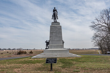 The Place  Where General RE Lee Watched Picketts Charge, Confederate Avenue, Gettysburg PA USA