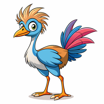 illustration of a cartoon bird
