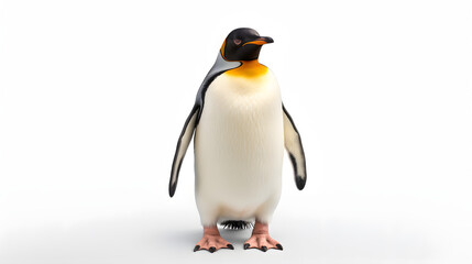 Fototapeta premium Penguin on white background