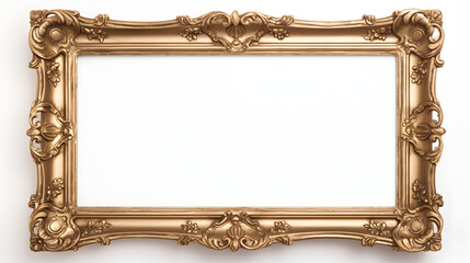 Picture frame on white background