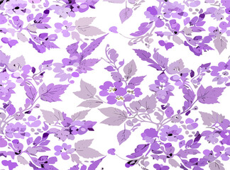 blue background with yellow branches and white flower.