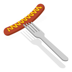 3D Isometric Flat Vector Set of German Symbols, Culture and Traditions. Item 4