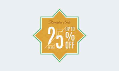 ramadan sale vector, ramadan sale 25% off, ramadan big sale 25% Off