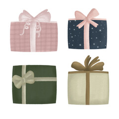 Gift Set Icon Box Illustration