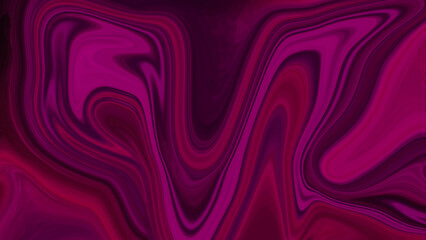 Liquid Abstract Pattern With Proton Purple Graphics Color Art Form. Digital Background With Liquid Flow.