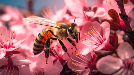 close up of bee