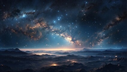 "Stellar Symphony: Illuminating the Depths of the Cosmic Night"





