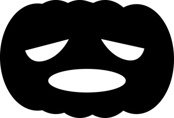 black and white mask