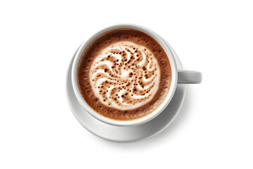 Obraz premium Coffee cup from the top