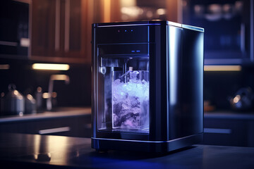 Sleek Modern Ice Maker for Kitchen Countertops - Banner Product for Home Bar Essentials