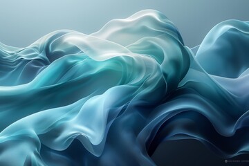 Obraz premium abstract blue background luxury cloth or liquid wave or wavy folds of grunge silk texture satin velvet material or light blue luxurious background