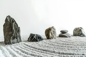 Foto op Aluminium Close-up stones on the sand © nutalina