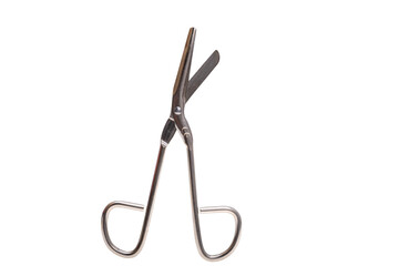 Military medical scissors isolated