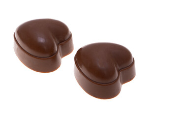 chocolate candies isolated