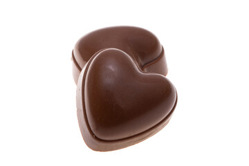 chocolate candies isolated