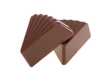 chocolate candies isolated