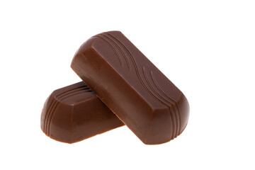 chocolate candies isolated