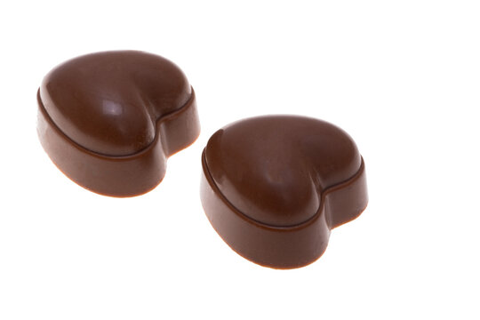 chocolate candies isolated
