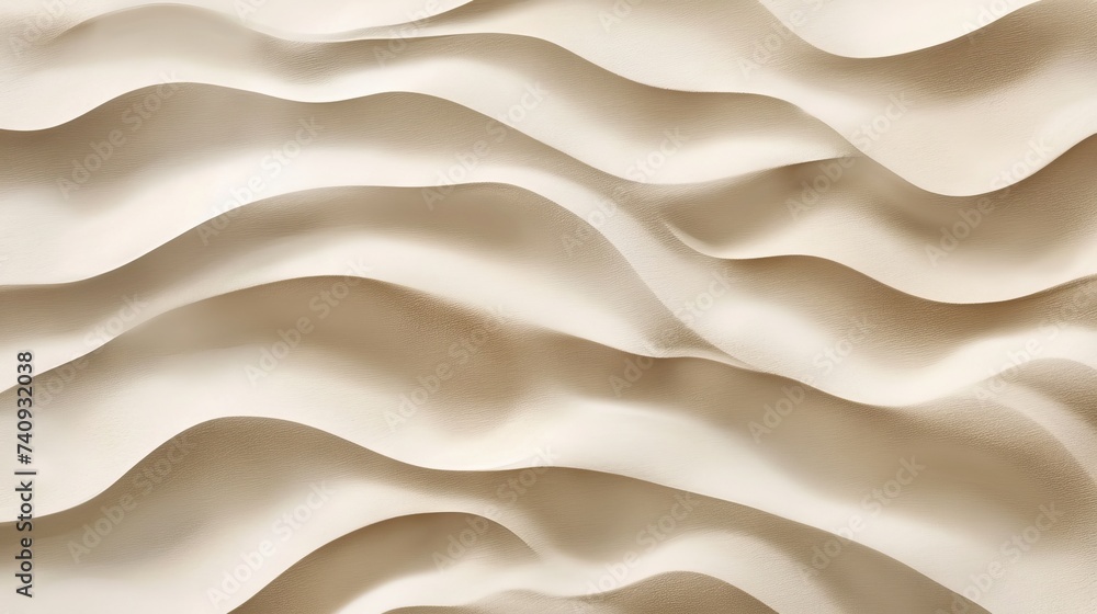 Wall mural sandy beach texture with soft waves