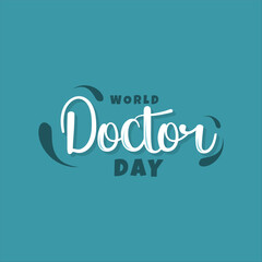 World Doctor Day Groovy Vector Design