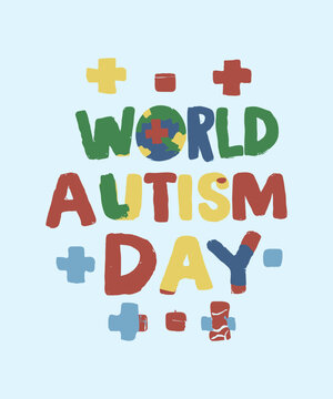 Vector t-shirt design for world autism awareness day
