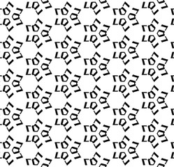 Black and white seamless abstract pattern. Background and backdrop. Grayscale ornamental design. Mosaic ornaments. Vector graphic illustration. EPS10.