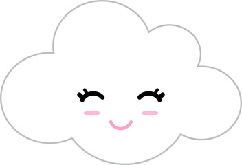 Cute cloud rain of love