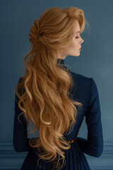 Obraz premium Caucasian blonde model portrait